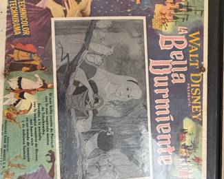 Vintage Mexican Movie Lobby Cards (Set of 4 - Racing and Disney)