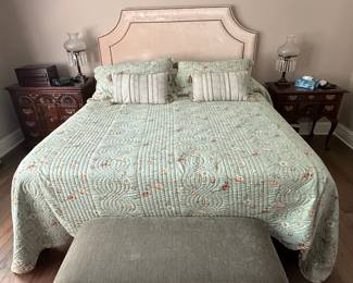 Waverly Garden Glitz Floral Quilt and Headboard Set