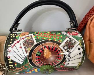 Prezzo Casino-Themed Barrel Handbag