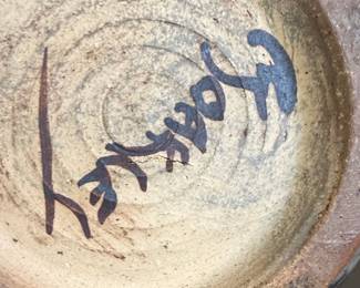 Hand-Thrown Studio Pottery Vase Signed 'Haskey'