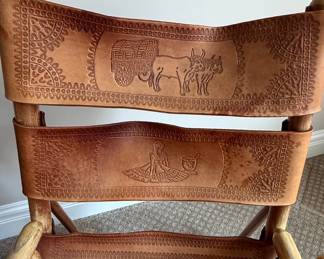 Costa Rica Leather Rocking Chair