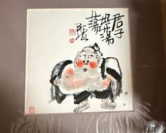 Hotei Ink Wash Painting