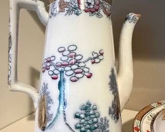 Indian Tree Pattern Coffee Pot by Johnson Brothers