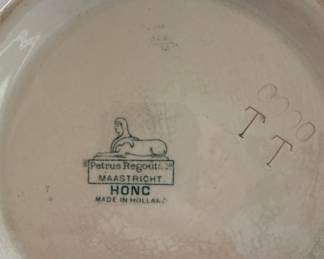 Petrus Regout "HONC" Maastricht Earthenware Bowl