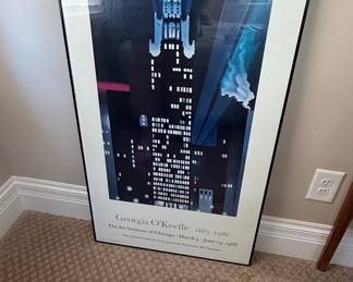 Georgia O'Keeffe "Radiator Building - Night" Exhibition Poster