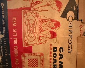 Vintage Carrom Industries Game Board in Original Box