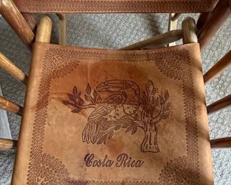 Costa Rica Leather Rocking Chair