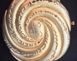 Vintage Estee Lauder Golden Libra Powder Compact