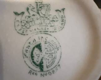 Vintage Belleek "Ribbon & Bow" Pattern Creamer and Sugar Set