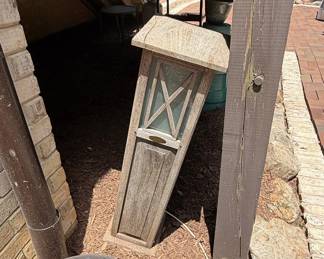 Stonebriar Decorative Wooden Rustic Lantern