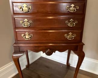 Queen Anne Style Mahogany Silver Chest
