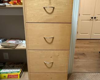 4-Drawer Vertical Wood File Cabinet