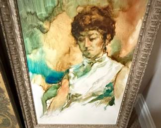 Portrait of a Woman, Signed "Nel Johnston"
