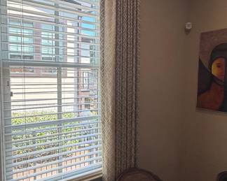 Elrene Home Fashions Valian Lattice Embroidered Blackout Window Curtain Panel