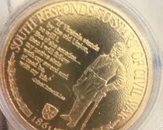 Civil War Sesquicentennial Commemorative Medal: South Responds to Start of Civil War