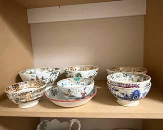 Collection of Petrus Regout "Timor" Pattern Porcelain Bowls