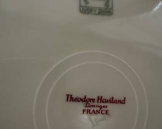 Theodore Haviland Limoges Ivory China Dinnerware Set