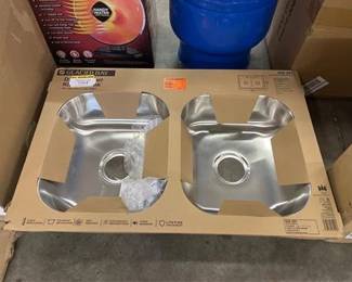 33 in. Drop-In 50/50 Double Bowl 22 Gauge Stainless Steel Kitchen Sink