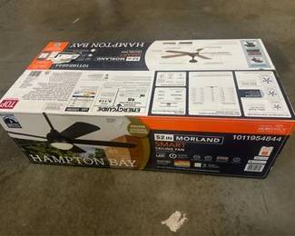 Morland 52 in. Smart Indoor/Covered Outdoor Matte Black Ceiling Fan