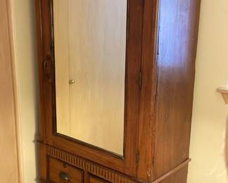 AngloIndian Mirrored Cabinet