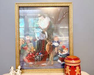 "Santa with Elves" by D. Morgan, Enesco Angels, Scentsy Gingerbread Man Wax Warmer