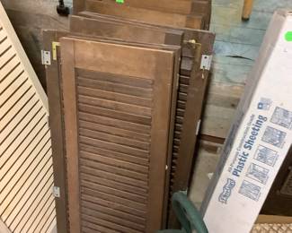 Shutters large and small.