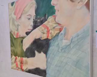 Pat attention to the cat’s eyes. 