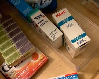 Some of the medical items available.