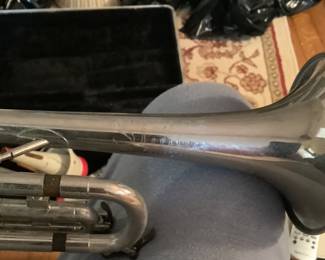 There are two horns/bugles in their cases available.  We should also have a drum set that the son is bringing.  Now all we need is a singer.