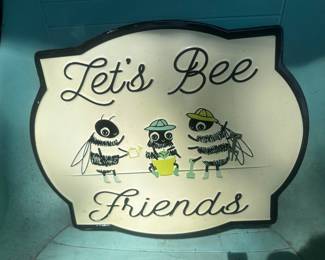 Metal Bee sign