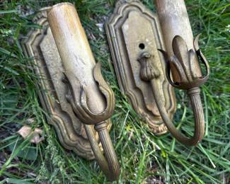 Heavy antique light fixtures