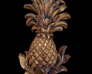 Brass pineapple wall hanging