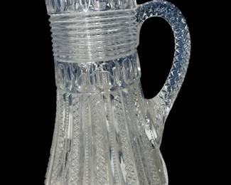 National Glass McKee The Prize Glass Pitcher  c.1901