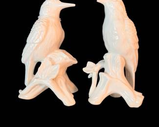 Hummingbird Figurines, Porcelain, Set Of 2, I Godinger And Co