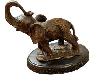 Brass elephant figurine