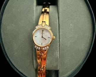 Citizen Women's EW9012-59D Gold-Tone Swarovski® Crystal Accent MOP Dial Watch