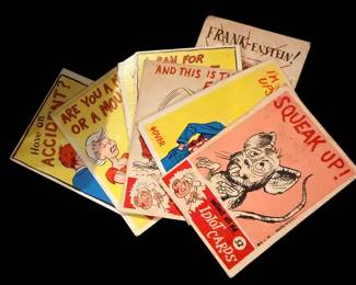 Collection of vintage idiot cards