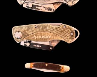 Several pocket knives
