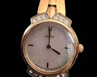 Citizen Women's EW9012-59D Gold-Tone Swarovski® Crystal Accent MOP Dial Watch