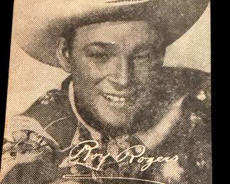 Vintage Roy Rogers Republic card