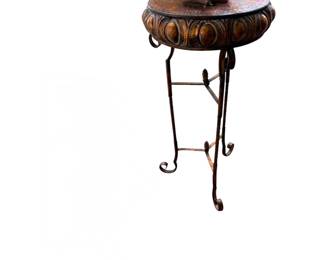 Metal side table