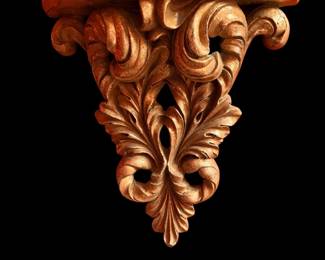 Gold wall sconce