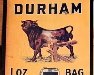 Bull Durham reproduction sign