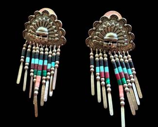 Native American Sterling silver earrings