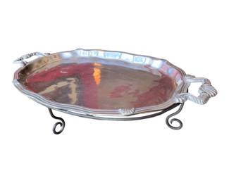 Pewter Trey on stand