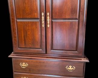 George Chippendale style men’s chest/entertainment center