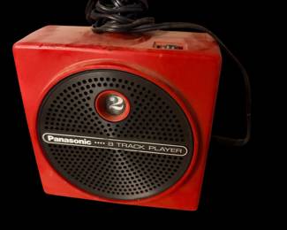 Vintage Panasonic Red Dynamite 8-Track Cassette Player