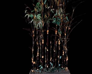Faux bamboo screen