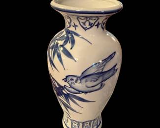 Blue and white vase