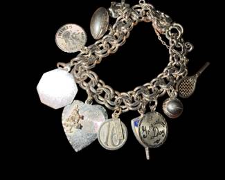 Sterling charm bracelet